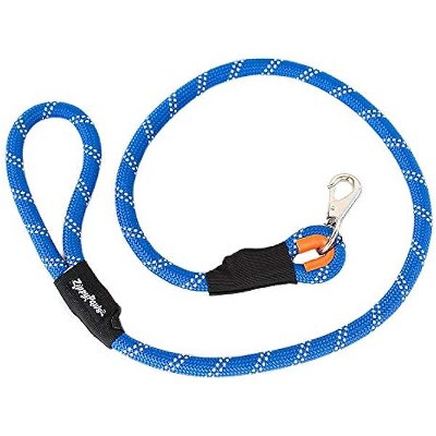 ZippyPaws Climbers Mountain Climbing Rope Dog Leash (Blue, 4-Feet)