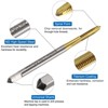 Unique Bargains 6542 High Speed Steel Metric Spiral Point Thread Tap and Twist Drill Bit Sets 4 Pcs - 3 of 4