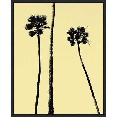 Amanti Art Palm Trees 2000 (Yellow) by Erik Asla Canvas Wall Art Print Framed 16 x 20-in.
