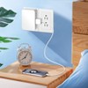 Itopfox 6 Outlet Wall Adapter, UL Listed 3-Prong Grounded Outlet to The Side, Wall Plug Side Access Adapter, 6 Way Outlet Extender Tap, White - 3 of 4