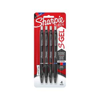 Sharpie S-Gel Retractable Gel Pen Fine Point Assorted Ink 4/Pack (2116199)