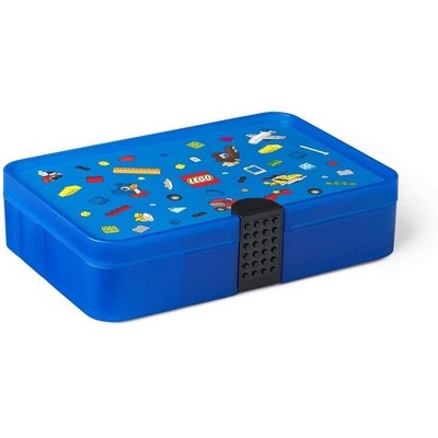 Room Copenhagen LEGO Sorting Box Brick Storage with Organizing Dividers | Blue