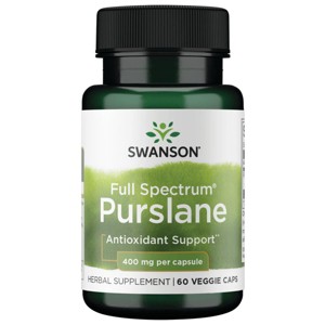 Swanson Purslane (Full Spectrum) – Vegetarian Capsules [400 mg, 60 Count] - 1 of 4
