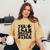 Simply Sage Market Women's Yes I Can Drive Stick Short Sleeve Garment Dyed Tee - 2 of 2