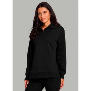 RBX Active Women's 1/4 Zip Sweatshirt Cotton Blend Fleece Quarter