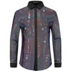 Lars Amadeus Men's Long Sleeves Button Down Disco Party Shiny Sequin Shirt - 2 of 4