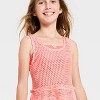 Girls' Top Tier Crochet Cover-Up Dress - Cat & Jack™ - 3 of 3