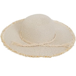 Max Studio Braided Fringe Brim Floppy Hat - 1 of 1