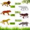 12-Piece Wild Jungle Animal Figurines - Realistic Lion, Elephant & Giraffe Set for Ages 3+ - 2 of 4