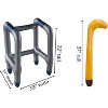 Inflatable Walker and Cane 2 Pcs Set - Old Man Costume Accessories for 100th Day of School Costume Prop for Kids & Adults - 2 of 4