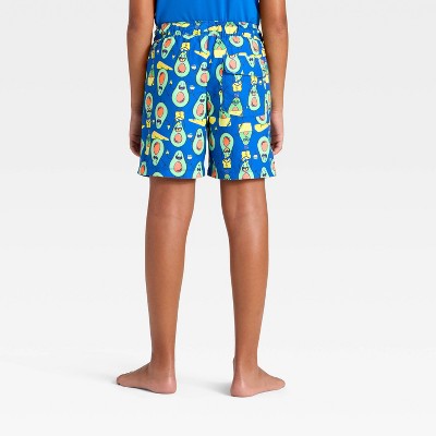 Cat & Jack Boys' Avocado Trunk Swim Shorts - Cat & Jack™ Blue S — фото 2
