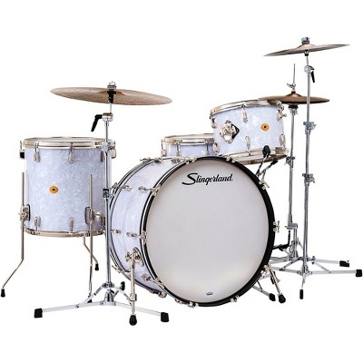 Slingerland Radio King 4-Piece Shell Pack With 24" Bass Drum and Snare White Marine Pearl