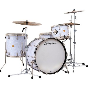 Slingerland Radio King 4-Piece Shell Pack With 24" Bass Drum and Snare White Marine Pearl - 1 of 4