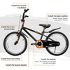 Hykolity 20 Inch Kids Bikes Boy Girl BMX Bicycle Ages 6-12 Years Old Coaster Brake Sport Cycling Child Bike with Kickstand Black - 3 of 4