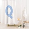 Deny Designs April Lane Art Block Monogram Shower Curtain - 2 of 3