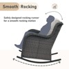 Gymojoy Outdoor Rocking Chair Rattan Rocker Chairs with Cushion - 4 of 4