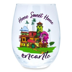 Silver Buffalo Disney Encanto "Home Sweet Home" Stemless Wine Glass | Holds 20 Ounces - 1 of 4