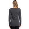 Clearlove Womens Maternity Shirt Fall Long Sleeve Crew Neck T-Shirts Pregnancy Clothes Side Ruched Tunic Tops - 2 of 4