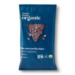 Organic Blue Corn Tortilla Chips - 12oz - Good & Gather™