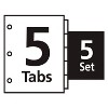 Avery Print & Apply Clear Label Dividers w/White Tabs Copiers 5-Tab Letter 5 Sets 11421 - 2 of 4