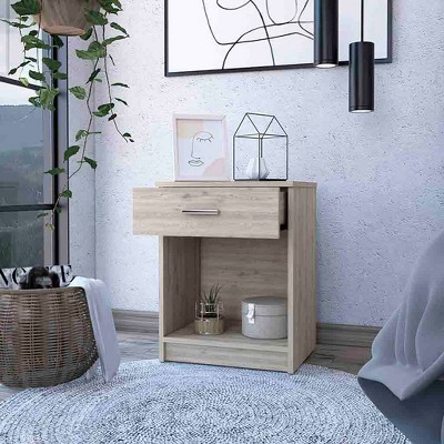 Vynxaria Pictor Nightstand ¨C Stylish One Drawer Design with Lower Shelf for Enhanced Storage