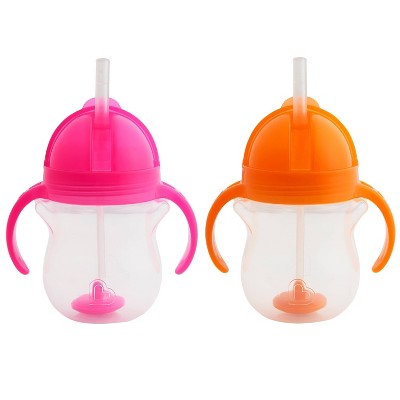 Photo 1 of (SEE NOTES) Munchkin Any Angle Weighted 2pk Straw Cup - 7oz