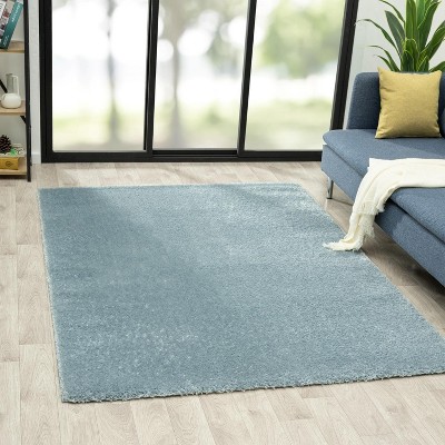 Luxe Weavers Fluffy Shag Navy 6x9 Area Rug : Target