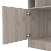 Vynxaria Space-Saving Corner Cabinet with Wine Glass Rack and Cubbies - 3 of 4