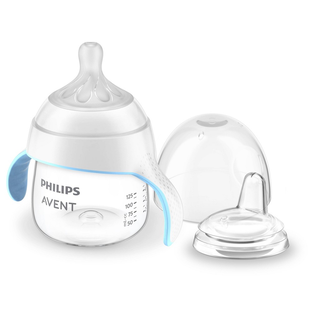Photos - Baby Bottle / Sippy Cup Philips Avent Natural Trainer Sippy Cup with Fast Flow Nipple and Soft Spo 