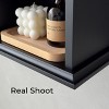 Sapphtopaz Modern Wall Mounted Medicine Cabinets with Door Wooden Bathroom Cabinet with Open Shelves Over Toilet Bathroom Wall Cabinet - 4 of 4
