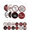 Big Dot of Happiness Flannel Fling Before the Ring - Buffalo Plaid Bachelorette Party Badges Sticker Set of 12 - 2 of 4