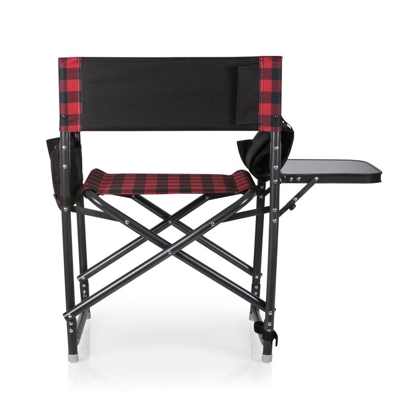 Picnic Time Outdoor Directors Chair - Red/Black, 4 of 21