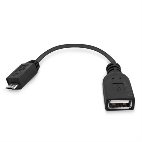  Samsung OEM On-The-Go OTG (USB) to (USB-C) Adapter - Glossy  Black : Cell Phones & Accessories