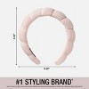 Conair Spa Bubble Polyester Headband - Pink - 4 of 4