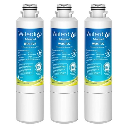 Waterdrop Samsung Refrigerator Water Filter Replacement Da29 000b 3pk Target