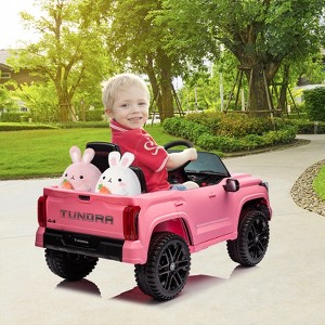12V Ride on Car for Kids, Licensed Toyota Ride on Truck, Battery Powered Electric Car with Remote Control, LED Lights, Ride On Toys for Boys Girls - 1 of 4