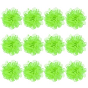 Unique Bargains Mesh Fabric Full Chiffon Flowers for DIY 12 Pcs - 1 of 4