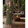 ADR Plush Fleece Women's Robe, Long Hooded Women's Bathrobe, Soft Cozy Women's Bath Robe & Plus Sizes - 2 of 4