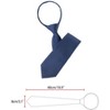 Elerevyo Men's Casual Formal Zipper Pre-Tied Classic Patterned Neck Ties - 3 of 4