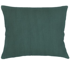 So Soft Linen Emerald Green Dutch Euro Pillow 28x36 - 1 of 2