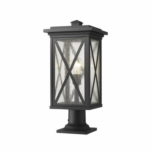 Z-Lite Brookside 1 - Light Lantern in  Black - image 1 of 3