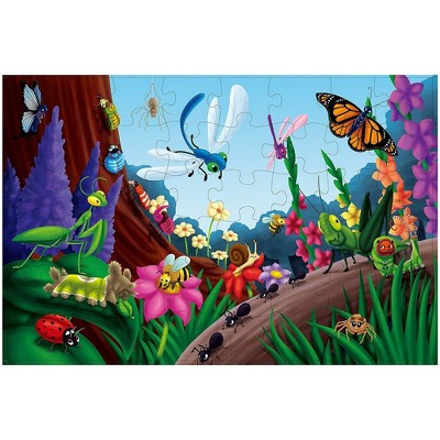 Floor Puzzles – 48 Piece Giant Floor Puzzle, Bugs and Insects Jumbo Preschool Jigsaw Puzzles, Toy Puzzles for Kids Ages 3-5, 1.9 x 2.9 Feet