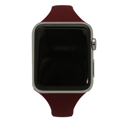 Olivia Pratt Solid Color Slim Style Apple Watch Band - Burgundy, Navy ...
