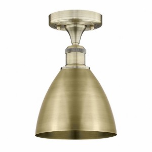 Metal Bristol - 1 Light Semi-Flush Mount In Industrial Style-10.25 Inches Tall and 7.5 Inches Wide - 1 of 1