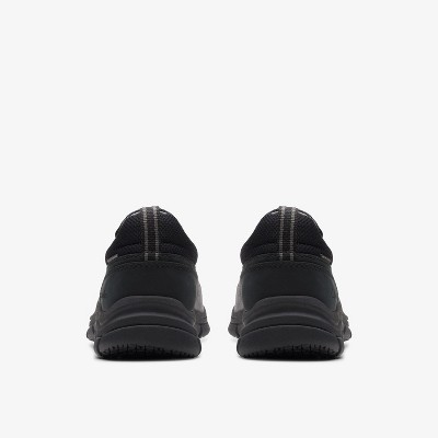 Clarks Mens Walpath Step Black Leather Shoes 9 Medium — фото 5