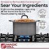 Magic Mill Extra Large 10 Qt Stainless Steel Slow Cooker,  With Non-Stick Metal Searing Pot - 2 of 4