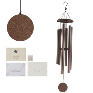 VEVOR Wind Chimes for Outside, 50", Deep Tone Wind Chimes with 6 Tubes, Unique Large Memorial Wind Chimes for Anniversary, Copper Vein - 1 of 4