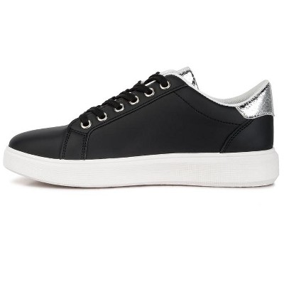Женские кроссовки London Rag Womens Claude Faux Leather Back Panel Detail Sneakers 8 — фото 4