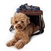 Munora - Fashion Canvas Pet Carrier - 14.2"L x 8"W x 11"H - Tote Style with Dual Storage Pouches - 2 of 4