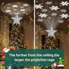 Aoibox Christmas Tree Topper Lighted 1 Piece with 6 Projection Modes LED Rotating 3D Star Tree Topper for Holiday Party Decor Silver - 4 of 4